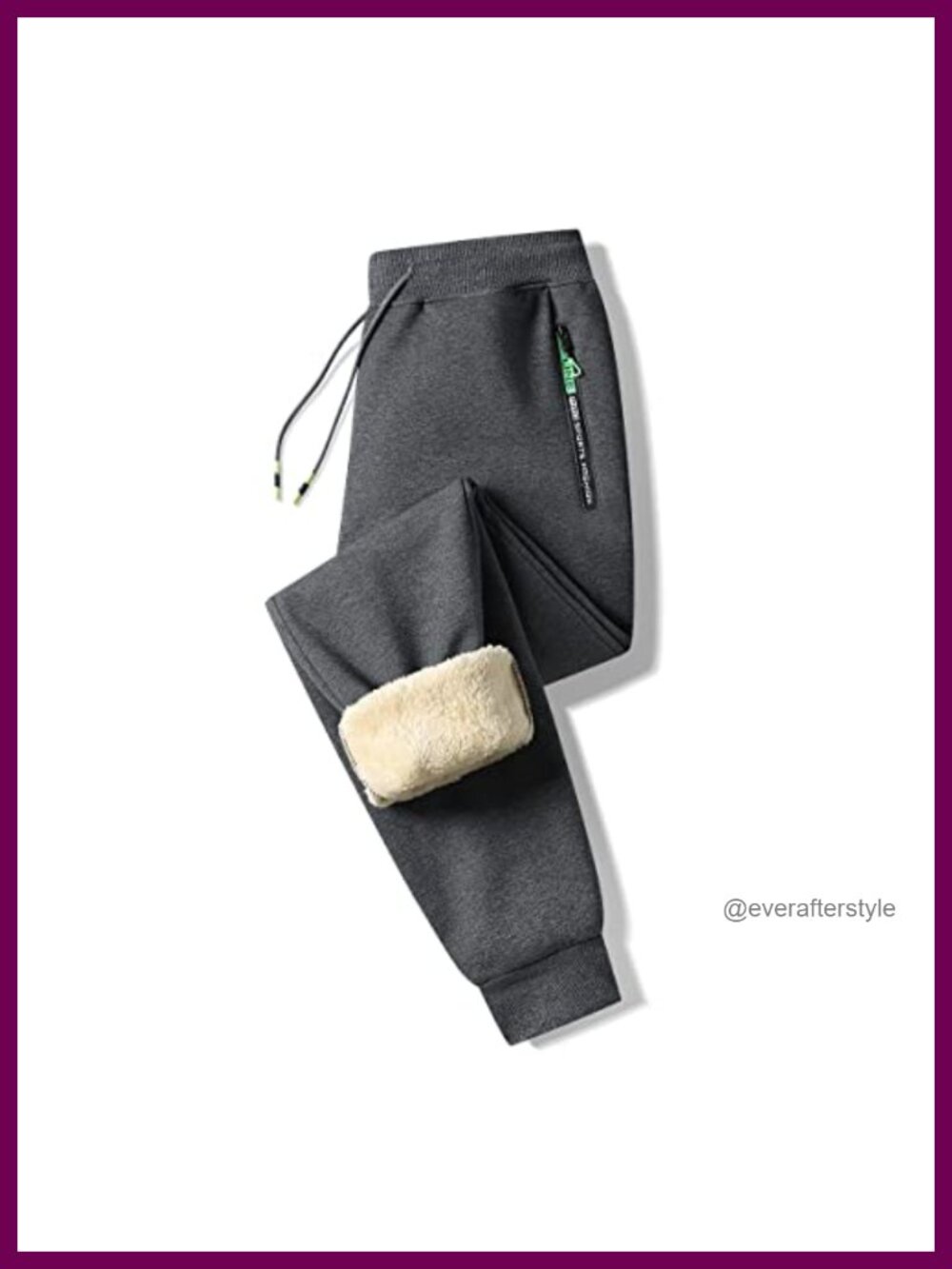 Men's Sherpa Fleece Lined Sweatpants Jogger Winter Warm Pants